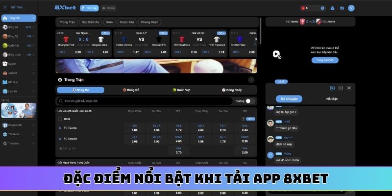 Đặc điểm nổi bật khi tải app 8XBET